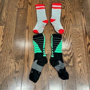 2 Pairs {Nike} Socks, Big Boys OS